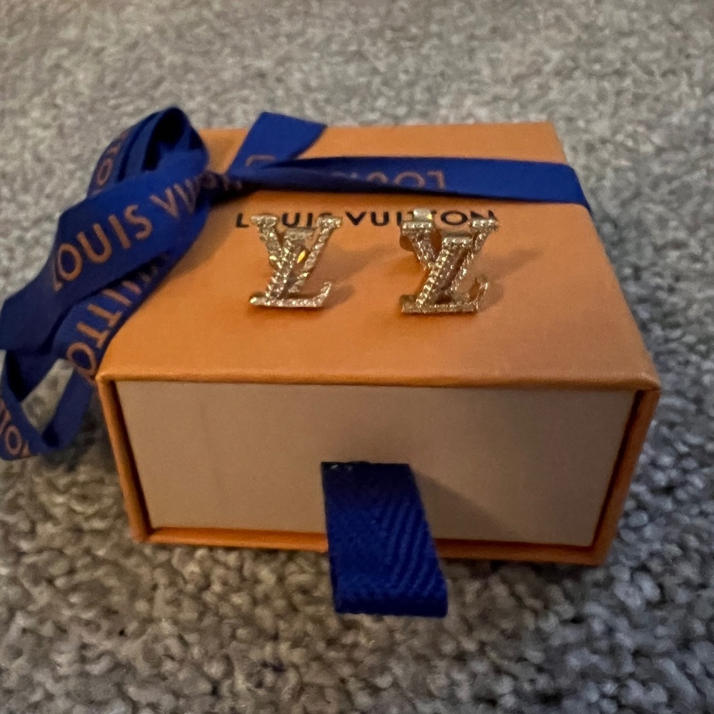 Used authentic iconic LV earrings